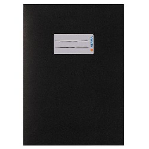 HERMA Heftumschlag glatt schwarz Papier DIN A5