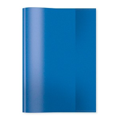 HERMA Heftumschlag transparent blau Kunststoff DIN A5