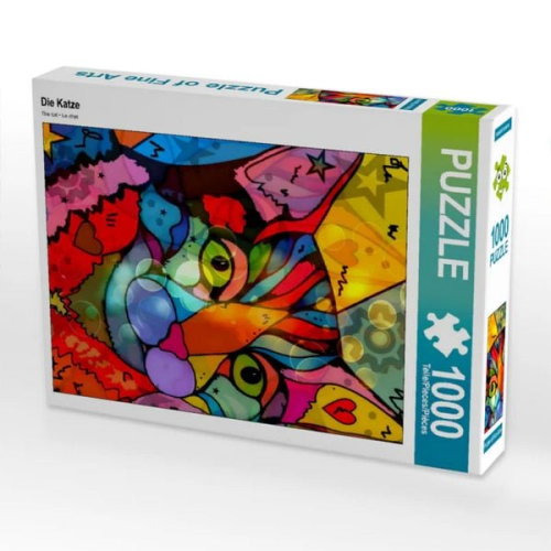 CALVENDO Puzzle Die Katze | 1000 Teile Lege-Größe 64x48cm Foto-Puzzle für glückliche Stunden