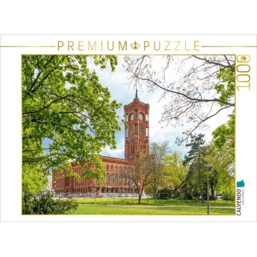 CALVENDO Puzzle Rotes Rathaus | 1000 Teile Lege-Größe 64x48cm Foto-Puzzle für glückliche Stunden