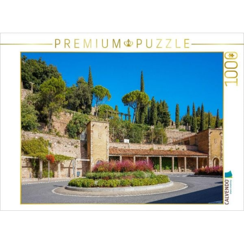CALVENDO Puzzle Pilgerstätte Montserrat | 1000 Teile Lege-Größe 64x48cm Foto-Puzzle für glückliche Stunden