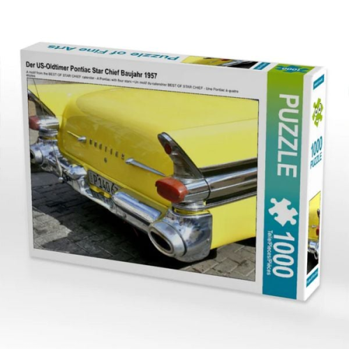 CALVENDO Puzzle Ein Motiv aus dem Kalender BEST OF STAR CHIEF - Ein Pontiac mit vier Sternen | 1000 Teile Lege-Größe 64x48cm Foto-Puzzle für glücklich