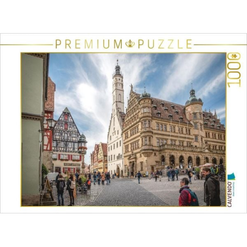 CALVENDO Puzzle Rathausturm | 1000 Teile Lege-Größe 64x48cm Foto-Puzzle für glückliche Stunden