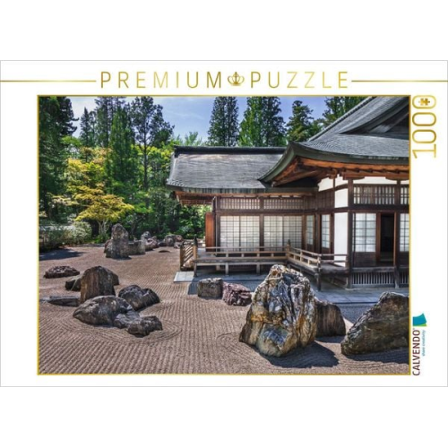 CALVENDO Puzzle Zengarten, Kongobuji | 1000 Teile Lege-Größe 64x48cm Foto-Puzzle für glückliche Stunden