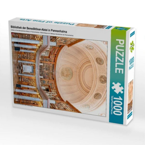 CALVENDO Puzzle Bibliothek der Benediktiner-Abtei in Pannonhalma | 1000 Teile Lege-Größe 64x48cm Foto-Puzzle für glückliche Stunden