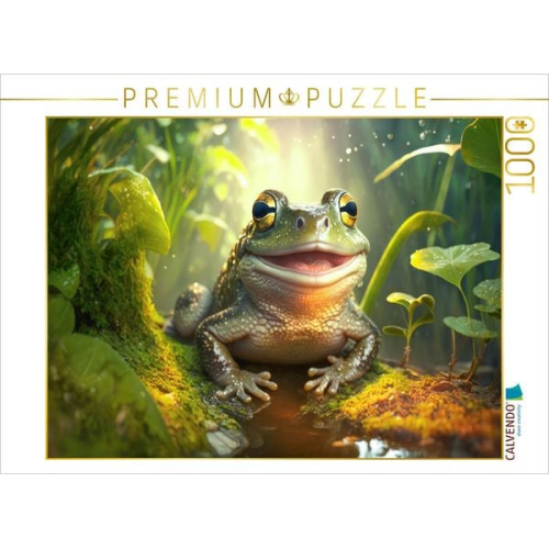 CALVENDO Puzzle Frosch | 1000 Teile Lege-Größe 64x48cm Foto-Puzzle für glückliche Stunden
