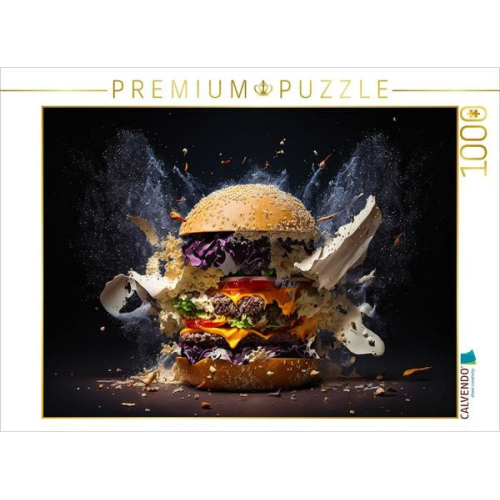 CALVENDO Puzzle Hamburger de Luxe | 1000 Teile Lege-Größe 64x48cm Foto-Puzzle für glückliche Stunden