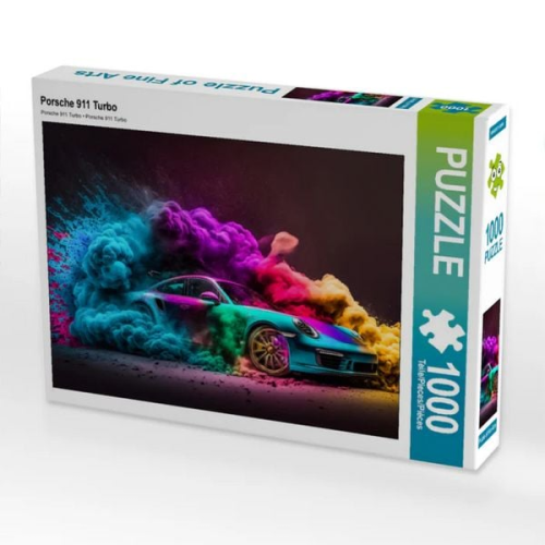 CALVENDO Puzzle Porsche 911 Turbo | 1000 Teile Lege-Größe 64x48cm Foto-Puzzle für glückliche Stunden