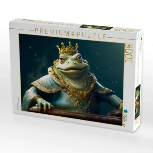CALVENDO Puzzle Der Froschkönig | 1000 Teile Lege-Größe 64x48cm Foto-Puzzle für glückliche Stunden