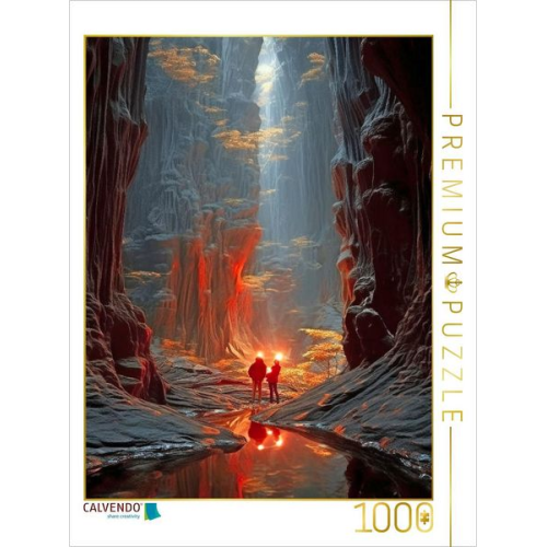 CALVENDO Puzzle Entdeckung einer tiefen Felsschlucht | 1000 Teile Lege-Größe 64x48cm Foto-Puzzle für glückliche Stunden