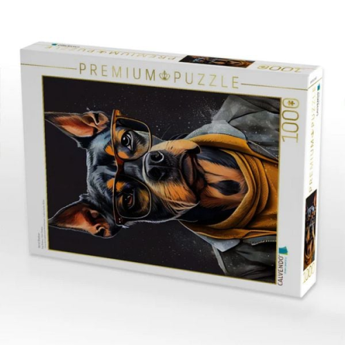 CALVENDO Puzzle Hund Shadow | 1000 Teile Lege-Größe 64x48cm Foto-Puzzle für glückliche Stunden