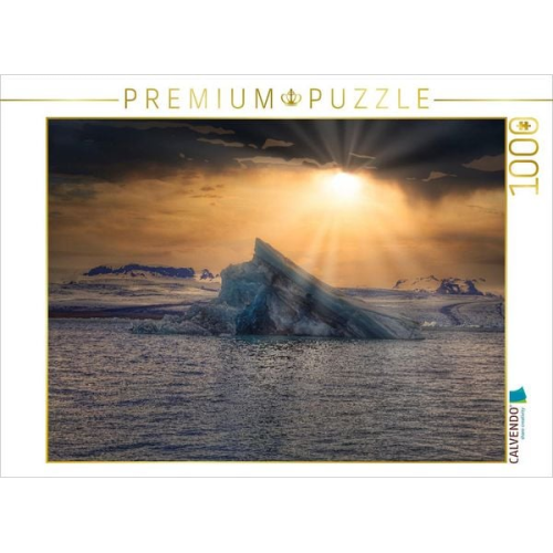 CALVENDO Puzzle Gletscherlagune in Island | 1000 Teile Lege-Größe 64x48cm Foto-Puzzle für glückliche Stunden