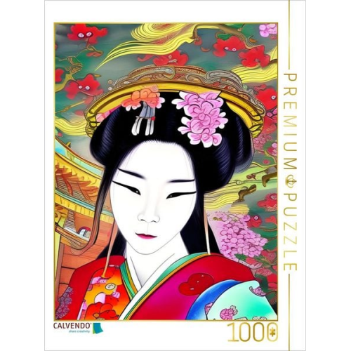 CALVENDO Puzzle Geisha | 1000 Teile Lege-Größe 64x48cm Foto-Puzzle für glückliche Stunden