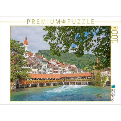 CALVENDO Puzzle Altstadt von Thun an der Aare | 1000 Teile Lege-Größe 64x48cm Foto-Puzzle für glückliche Stunden