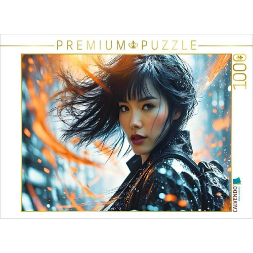 CALVENDO Puzzle Japanerin in einer verworrenen Traumwelt | 1000 Teile Lege-Größe 64x48cm Foto-Puzzle für glückliche Stunden