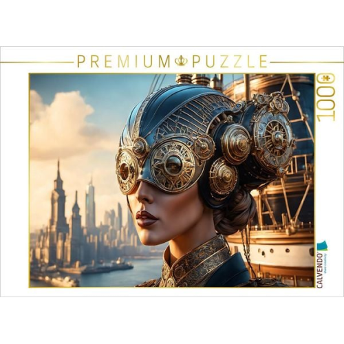 CALVENDO Puzzle Hafenmeisterin mit Kommunikationshaube und Fernsichtmodul | 1000 Teile Lege-Größe 64x48cm Foto-Puzzle für glückliche Stunden