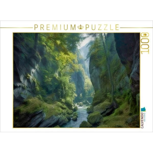 CALVENDO Puzzle Ein Motiv aus dem Kalender Träumereien in Grün | 1000 Teile Lege-Größe 64x48cm Foto-Puzzle für glückliche Stunden