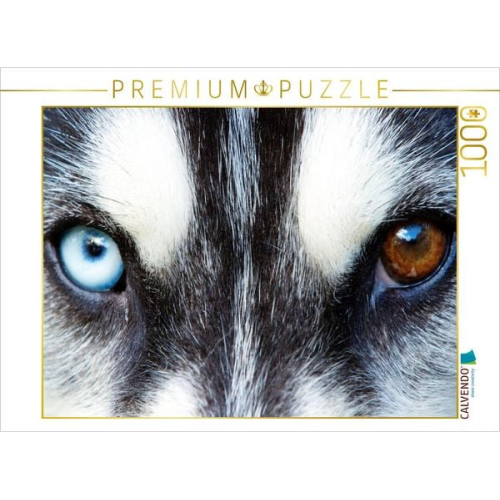 CALVENDO Puzzle Huskyaugen | 1000 Teile Lege-Größe 64x48cm Foto-Puzzle für glückliche Stunden