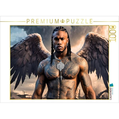 CALVENDO Puzzle Engel Uriel - Kämpfer gegen das Böse | 1000 Teile Lege-Größe 64x48cm Foto-Puzzle für glückliche Stunden