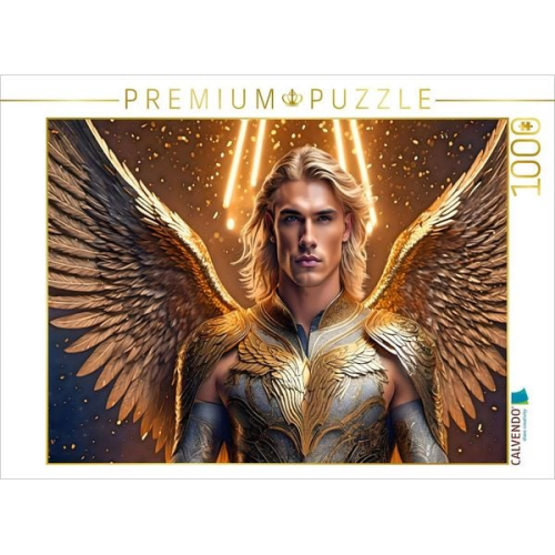 CALVENDO Puzzle Engel Raguel - Kämpfer gegen das Böse | 1000 Teile Lege-Größe 64x48cm Foto-Puzzle für glückliche Stunden