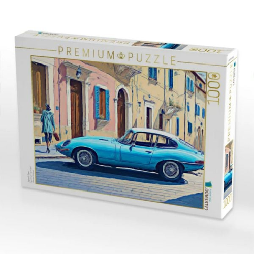 CALVENDO Puzzle Jaguar E-Type | 1000 Teile Lege-Größe 64x48cm Foto-Puzzle für glückliche Stunden