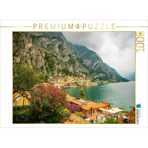 CALVENDO Puzzle Blick auf den Gardasee | 1000 Teile Lege-Größe 64x48cm Foto-Puzzle für glückliche Stunden