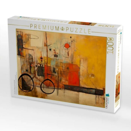 CALVENDO Puzzle Eine kleine Radtour durch die Stadt | 1000 Teile Lege-Größe 64x48cm Foto-Puzzle für glückliche Stunden