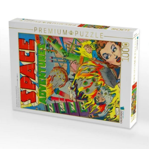CALVENDO Puzzle Space Adventures - Ein amerikanischer Comic | 1000 Teile Lege-Größe 64x48cm Foto-Puzzle für glückliche Stunden