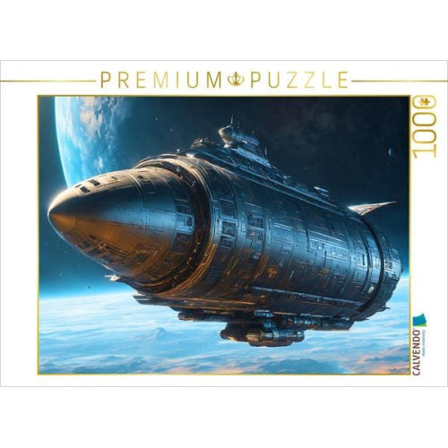 CALVENDO Puzzle Riesiger Raumtransporter galaktischer Nomaden | 1000 Teile Lege-Größe 64x48cm Foto-Puzzle für glückliche Stunden