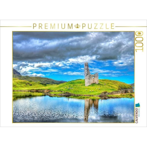 CALVENDO Puzzle Ardvreck Castle in den schottischen Highlands am Loch Assynt | 1000 Teile Lege-Größe 64x48cm Foto-Puzzle für glückliche Stunden