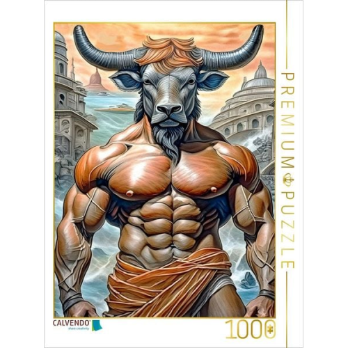 CALVENDO Puzzle Minotaurus | 1000 Teile Lege-Größe 64x48cm Foto-Puzzle für glückliche Stunden