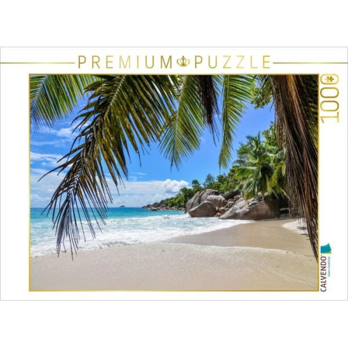 CALVENDO Puzzle Anse Lazio auf Praslin | 1000 Teile Lege-Größe 64x48cm Foto-Puzzle für glückliche Stunden