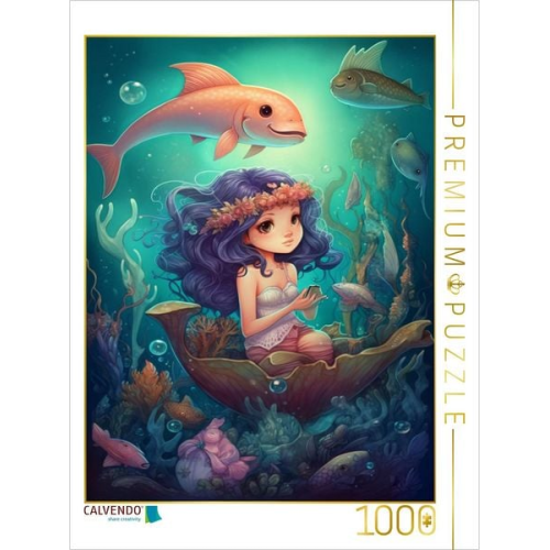 CALVENDO Puzzle Meerjungfrau | 1000 Teile Lege-Größe 64x48cm Foto-Puzzle für glückliche Stunden
