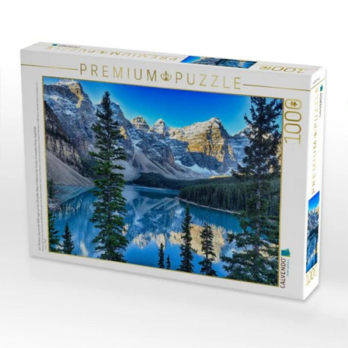 CALVENDO Puzzle Der Moraine Lake wurde 1969 sogar auf der 20-Dollar-Note im Rahmen der Scenes of Canadian Series abgebildet. | 1000 Teile Lege-Größe 6