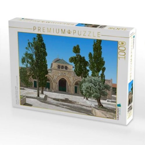 CALVENDO Puzzle Jerusalem - Al-Aqsa-Moschee um 1900 | 1000 Teile Lege-Größe 64x48cm Foto-Puzzle für glückliche Stunden