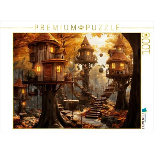 CALVENDO Puzzle Ein Motiv aus dem Kalender "Baumhäuser - Traumhafte Luftschlösser" | 1000 Teile Lege-Größe 64x48cm Foto-Puzzle für glückliche Stunden