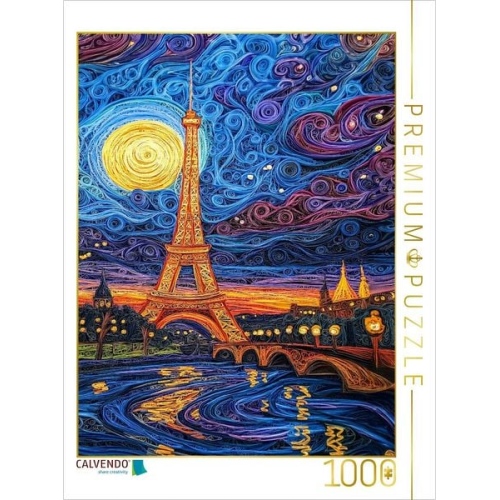 CALVENDO Puzzle Eiffelturm in Paris | 1000 Teile Lege-Größe 64x48cm Foto-Puzzle für glückliche Stunden