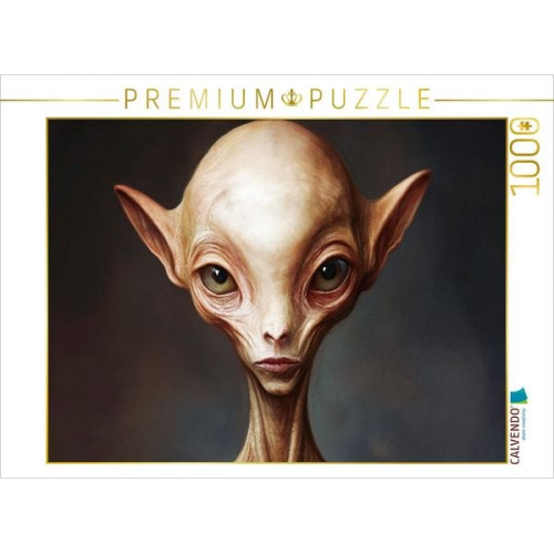 CALVENDO Puzzle Außerirdisches Porträt - Mystisches Wesen zwischen Sci-Fi und Realität | 1000 Teile Lege-Größe 64x48cm Foto-Puzzle für glückliche Stun