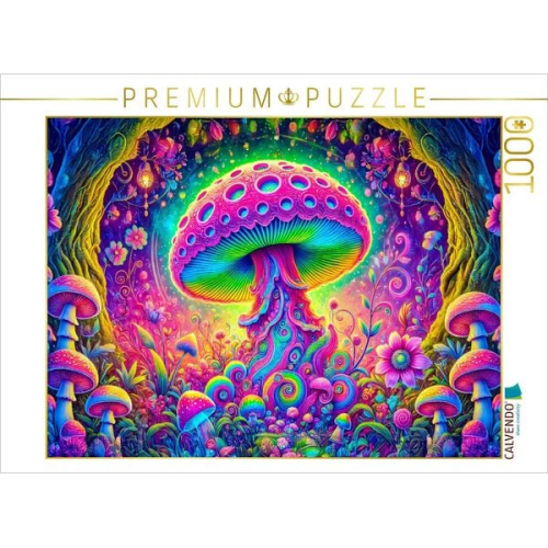 CALVENDO Puzzle Magischer Pilze im Traumland | 1000 Teile Lege-Größe 64x48cm Foto-Puzzle für glückliche Stunden