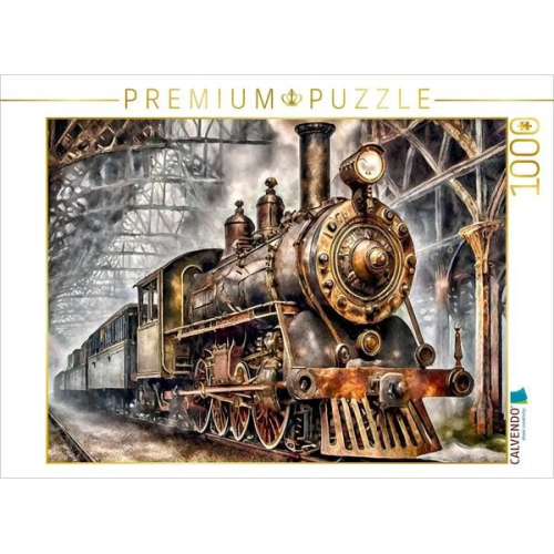 CALVENDO Puzzle Dampflokomotive | 1000 Teile Lege-Größe 64x48cm Foto-Puzzle für glückliche Stunden