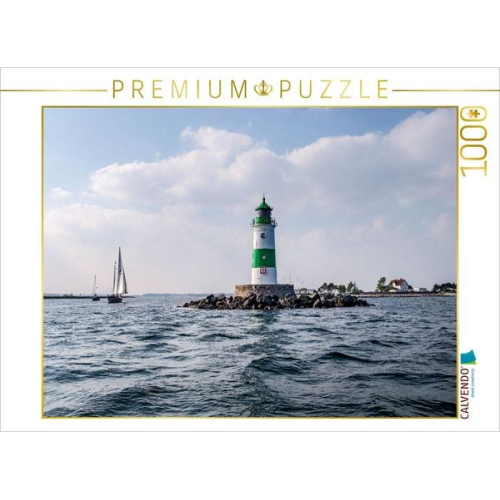 CALVENDO Puzzle Leuchtrum mit der Lotseninsel Schleimünde | 1000 Teile Lege-Größe 64x48cm Foto-Puzzle für glückliche Stunden