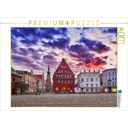 CALVENDO Puzzle Historische Pracht in Greifswald | 1000 Teile Lege-Größe 64x48cm Foto-Puzzle für glückliche Stunden