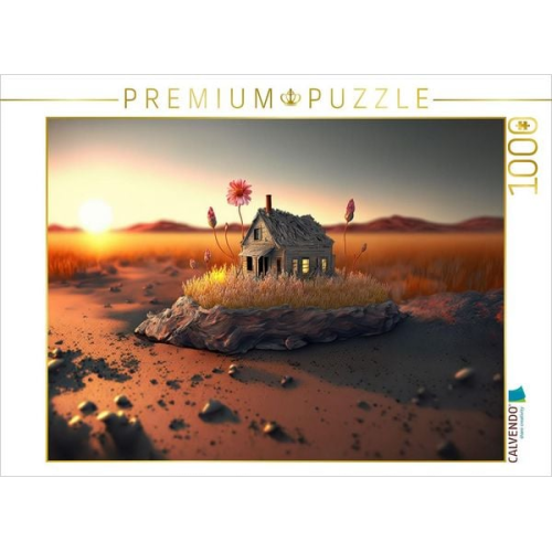 CALVENDO Puzzle Haus zur Abendsonne | 1000 Teile Lege-Größe 64x48cm Foto-Puzzle für glückliche Stunden