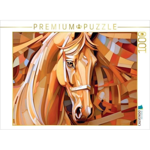 CALVENDO Puzzle Goldenes Pferd - Portrait | 1000 Teile Lege-Größe 64x48cm Foto-Puzzle für glückliche Stunden