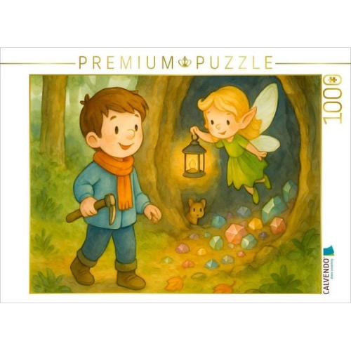 CALVENDO Puzzle Leuchtendes Höhlenabenteuer | 1000 Teile Lege-Größe 64x48cm Foto-Puzzle für glückliche Stunden