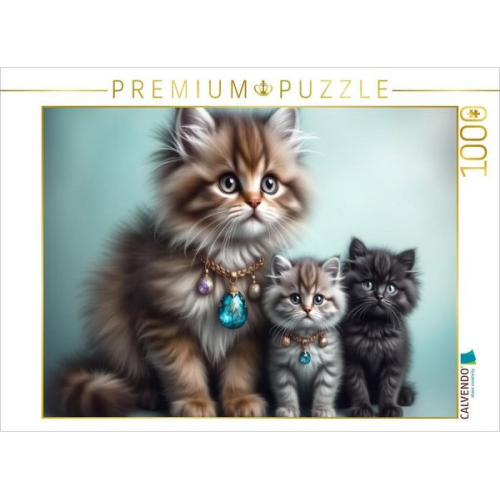 CALVENDO Puzzle Katzenmomente | 1000 Teile Lege-Größe 64x48cm Foto-Puzzle für glückliche Stunden