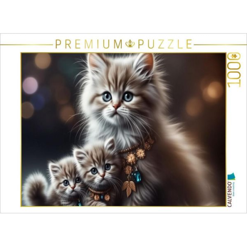CALVENDO Puzzle Katzenmomente | 1000 Teile Lege-Größe 64x48cm Foto-Puzzle für glückliche Stunden