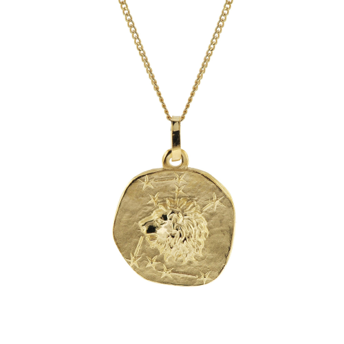trendor 41920-08 Halskette mit Sternzeichen Löwe Gold 333/8K Ø 16 mm