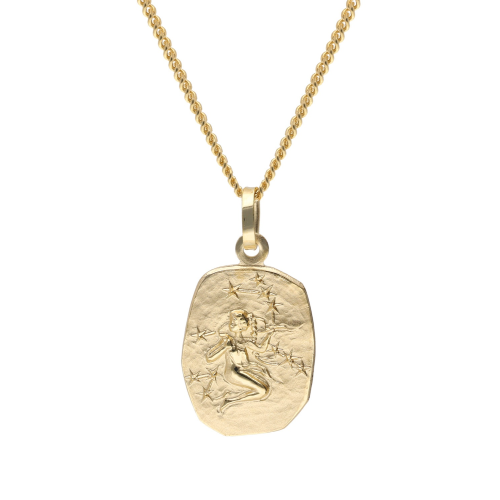 trendor 15436-09 Jungfrau Sternzeichen Gold 585 mit vergoldeter Silberkette