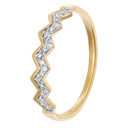 GLIZZ GL8678 Damenring Mit Diamanten Gold 333/8K